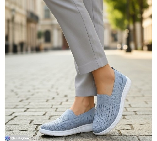 Туфлі жіночі на літо (8 пар р.37-42) сірий  "KULIBABA"