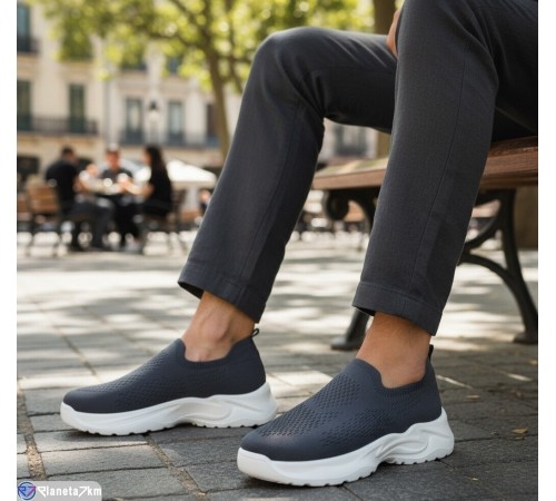 Кросівки чоловічі на літо (8 пар р.40-45) сірий  "KULIBABA"