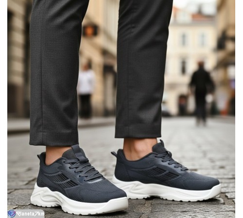 Кросівки чоловічі на літо (8 пар р.40-45) сірий  "KULIBABA"