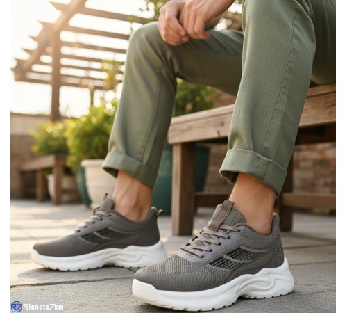 Кросівки чоловічі на літо (8 пар р.40-45) коричневий  "KULIBABA"