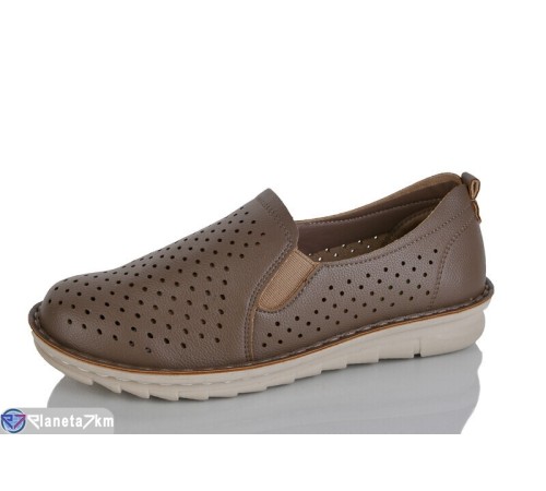 Туфлі жіночі на літо (8 пар р.36-42) коричневий  "REDPUB"