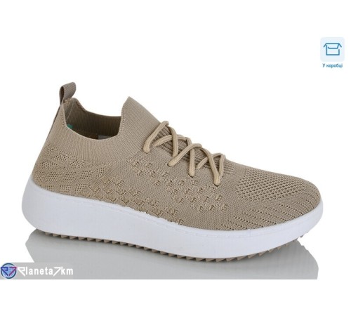 Кросівки жіночі на літо (8 пар р.36-41) бежевий  "Belossa"