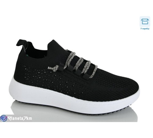 Кросівки жіночі на літо (8 пар р.36-41) чорний  "Belossa"