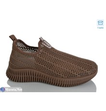 Кросівки жіночі на літо (8 пар р.36-41) коричневий  "Belossa"