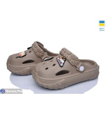 Кроки дитячі на літо (6 пар р.24-35) коричневий  "LEO"