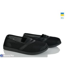 Балетки жіночі на літо (8 пар р.37-42) чорний  "OLLA"