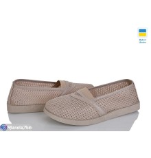 Балетки жіночі на літо (8 пар р.37-42) бежевий  "OLLA"