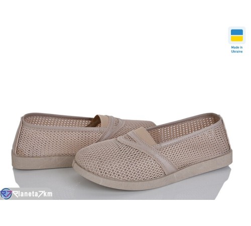 Балетки жіночі на літо (8 пар р.37-42) бежевий  "OLLA"