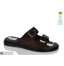 Шлепки жіночі на літо (6 пар р.36-40) коричневий  "LIKA"