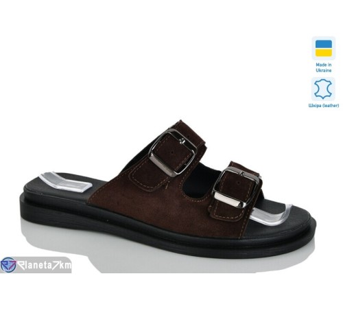 Шлепки жіночі на літо (6 пар р.36-40) коричневий  "LIKA"