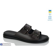 Шлепки жіночі на літо (6 пар р.36-40) коричневий  "LIKA"