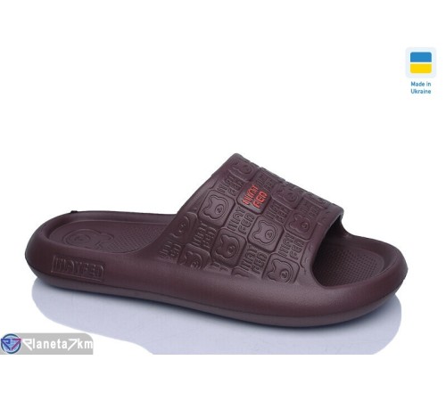 Шлепки жіночі на літо (8 пар р.36-41) коричневий  "LUCKY"