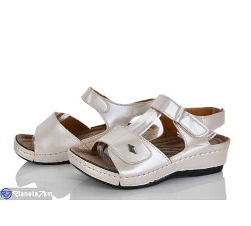 Босоніжки жіночі на літо (6 пар р.36-40) бежевий  "Fuggo"