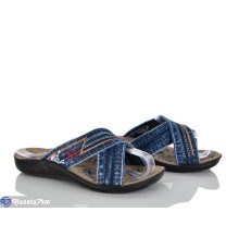 Шлепки дитячі на літо (6 пар р.30-39) синій  "Fuggo"