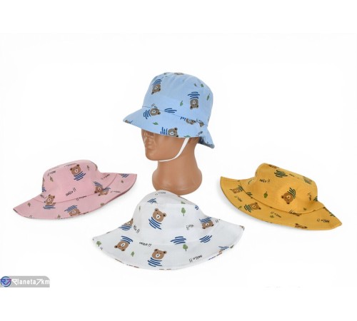 Панама дитяча на літо (5 шт. р.сетка One size) мікс  "CAROLLA"