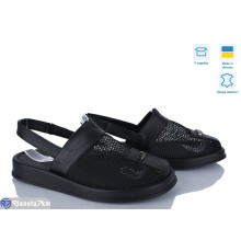 Босоніжки жіночі на літо (6 пар р.36-40) чорний  "Linda"