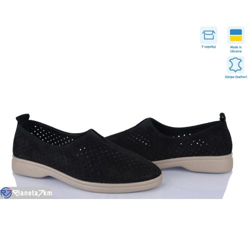 Туфлі жіночі на літо (6 пар р.36-40) чорний  "Linda"