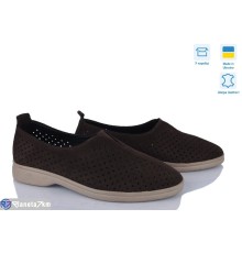 Туфлі жіночі на літо (6 пар р.36-40) коричневий  "Linda"