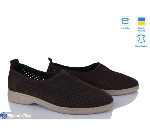 Туфлі жіночі на літо (6 пар р.36-40) коричневий  "Linda"