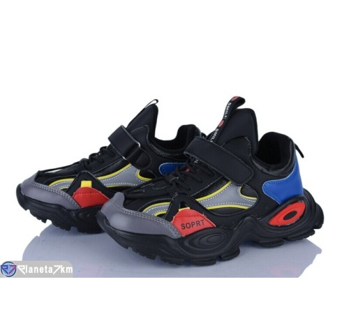 Дитячі кросівки на весну/осінь (8 пар р.32-37) чорний  "Laifakids"