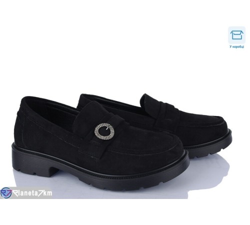 Туфлі жіночі на весну/осінь (8 пар р.36-41) чорний  "KULIBABA"