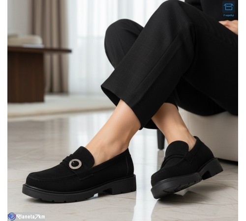 Туфлі жіночі на весну/осінь (8 пар р.36-41) чорний  "KULIBABA"