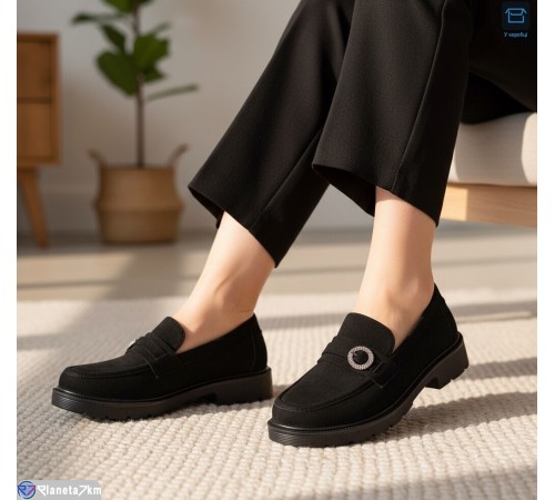 Туфлі жіночі на весну/осінь (8 пар р.36-41) чорний  "KULIBABA"
