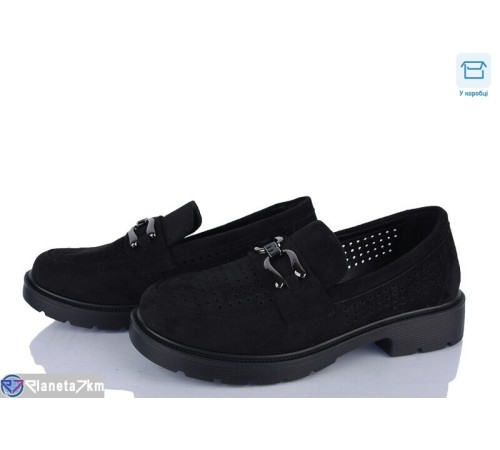 Туфлі жіночі на весну/осінь (8 пар р.36-41) чорний  "KULIBABA"