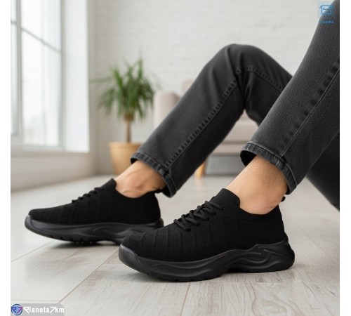 Кросівки чоловічі на весну/осінь (8 пар р.40-45) чорний  "KULIBABA"