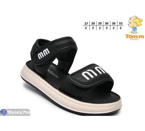 Дитячі босоніжки на літо (12 пар р.27-32) чорний  "TOMMY"