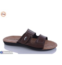 Шлепки чоловічі на літо (6 пар р.40-45) коричневий  "Jumay"