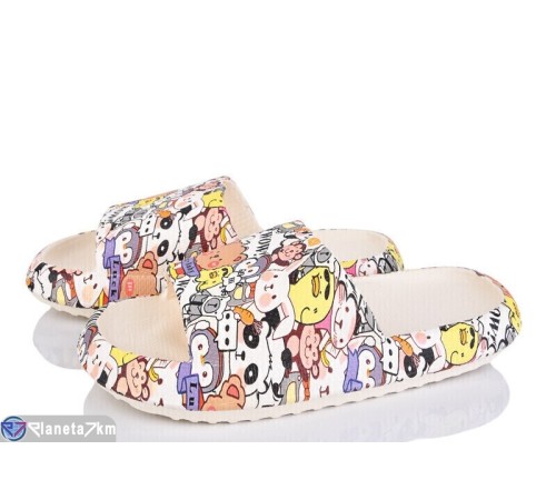 Шлепки жіночі на літо (8 пар р.37-41) бежевий  "Vitta"