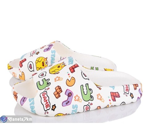 Шлепки жіночі на літо (8 пар р.37-41) білий  "Vitta"