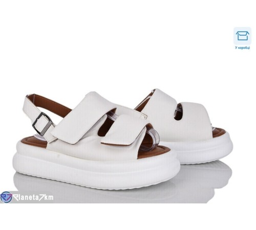 Босоніжки жіночі на літо (6 пар р.36-41) білий  "Vitta"