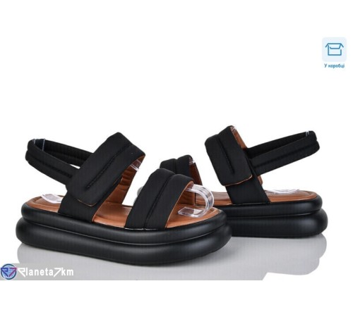 Босоніжки жіночі на літо (6 пар р.36-41) чорний  "Vitta"