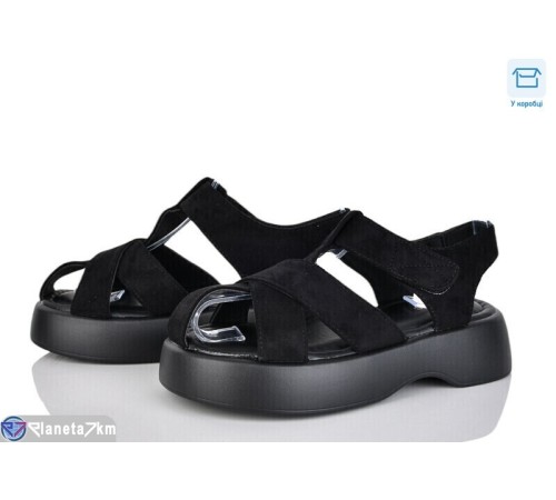 Босоніжки жіночі на літо (6 пар р.36-41) чорний  "Vitta"