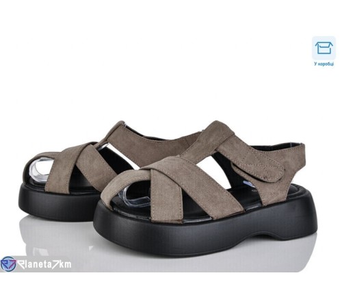 Босоніжки жіночі на літо (6 пар р.36-41) коричневий  "Vitta"