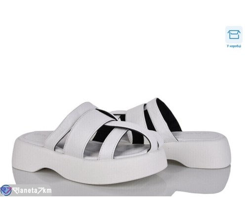 Шлепки жіночі на літо (6 пар р.36-41) білий  "Vitta"