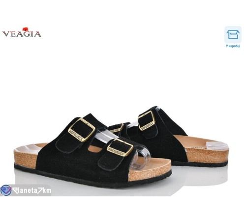 Шлепки жіночі на літо (8 пар р.36-40) чорний  "Veagia-ADA"