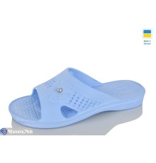 Шлепки жіночі на літо (8 пар р.36-41) блакитний  "LOTTOS"