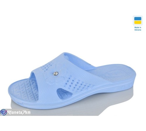 Шлепки жіночі на літо (8 пар р.36-41) блакитний  "LOTTOS"