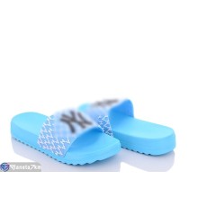 Шлепки жіночі на літо (8 пар р.36-41) синій  "Kalabok"