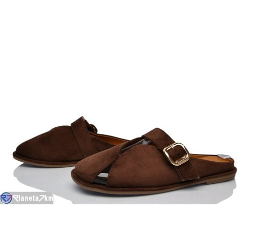 Шлепки жіночі на літо (8 пар р.36-41) коричневий  "LOREDANA"