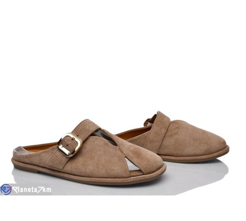 Шлепки жіночі на літо (8 пар р.36-41) коричневий  "LOREDANA"