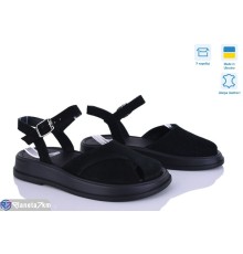 Босоніжки жіночі на літо (6 пар р.36-40) чорний  "Linda"