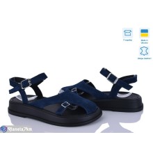 Босоніжки жіночі на літо (6 пар р.36-40) синій  "Linda"