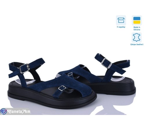 Босоніжки жіночі на літо (6 пар р.36-40) синій  "Linda"