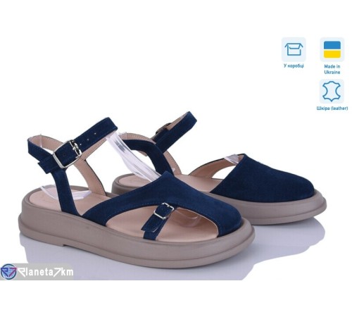 Босоніжки жіночі на літо (6 пар р.36-40) синій  "Linda"