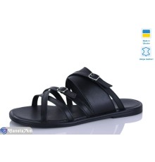 Шлепки жіночі на літо (6 пар р.36-41) чорний  "Marmilad"