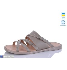 Шлепки жіночі на літо (6 пар р.36-41) коричневий  "Marmilad"